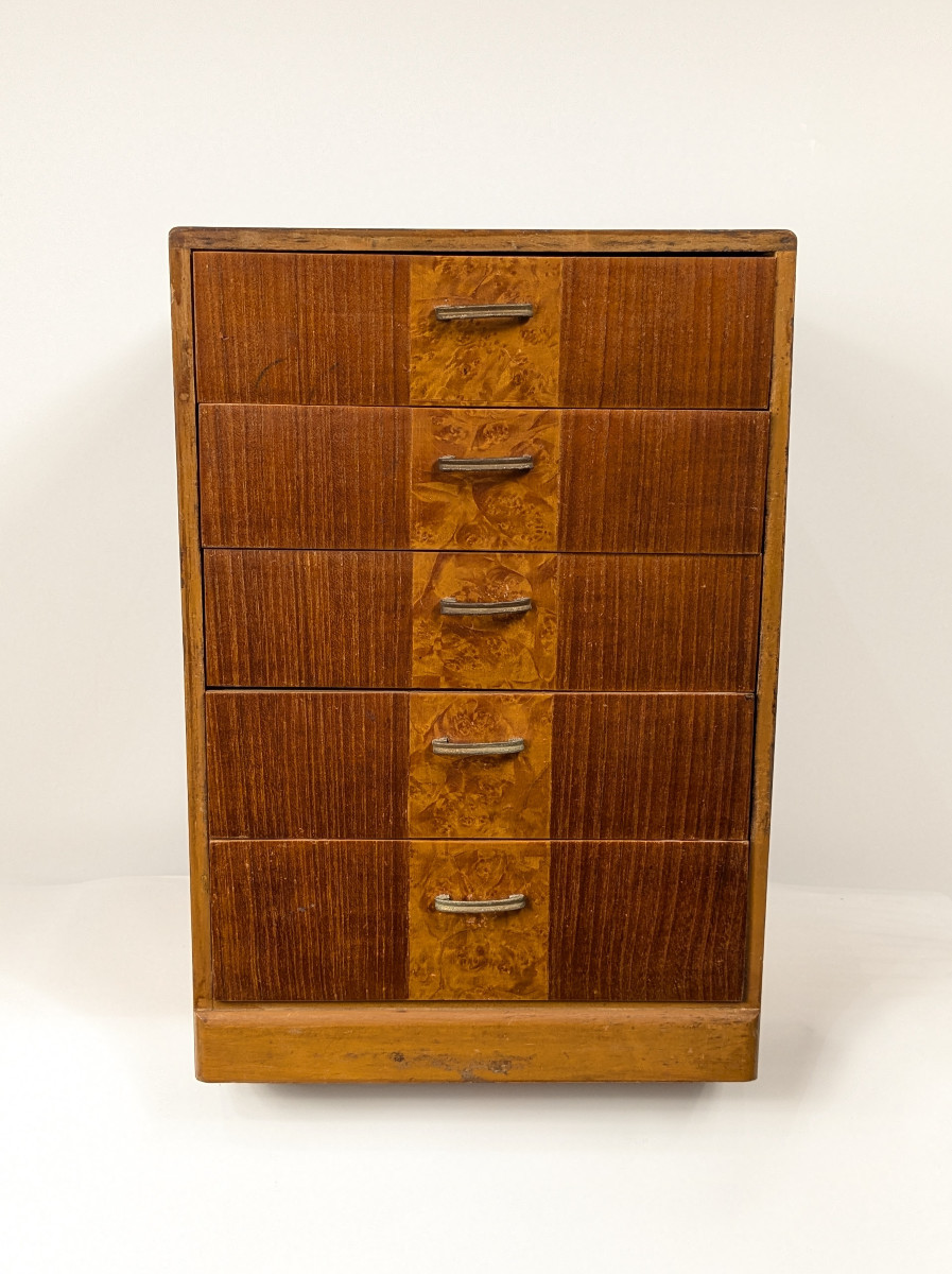 Petit meuble de bureau à poser - Art deco 1930 -50-photo-2