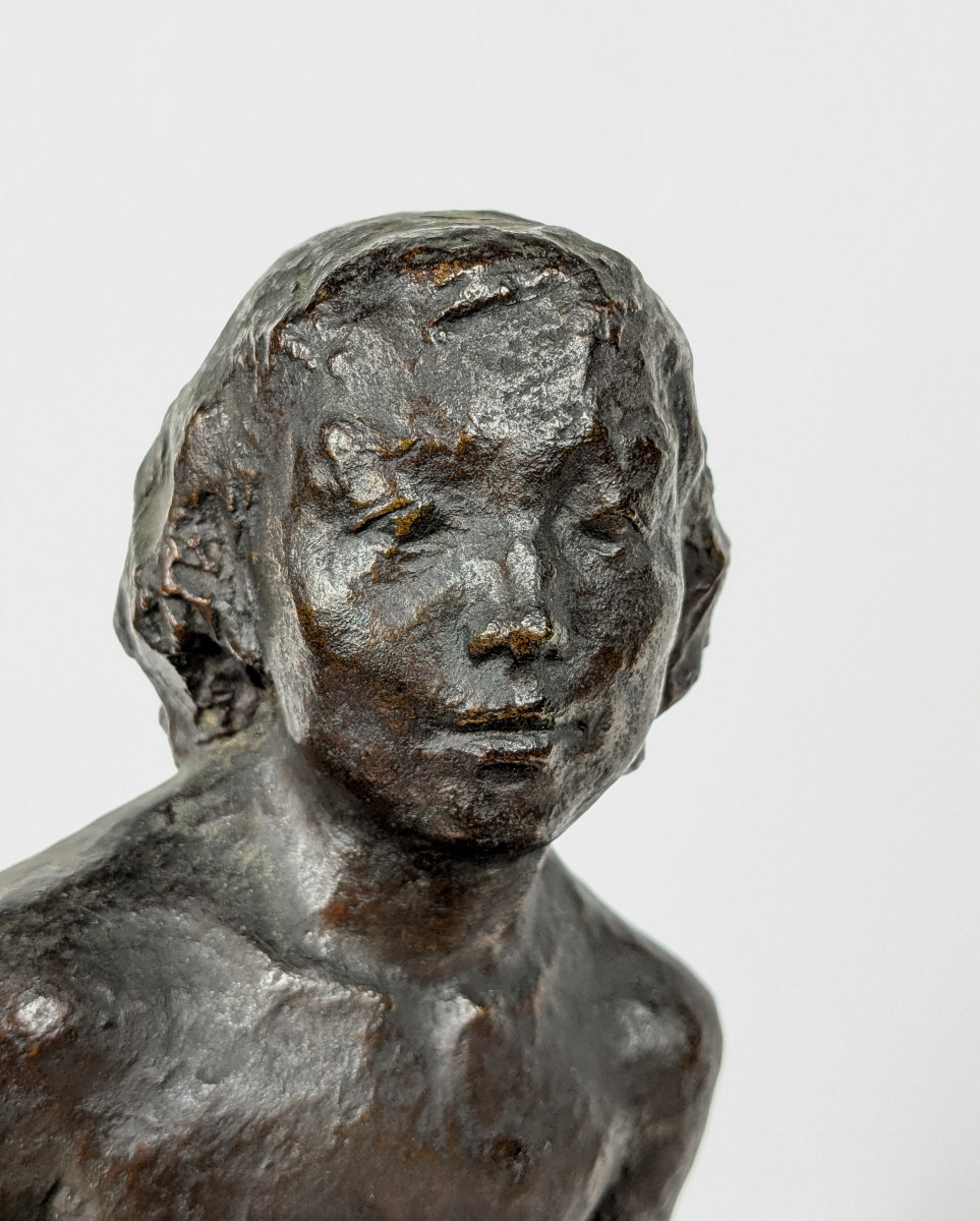 Seated Nude - Bronze - Work 1930-50 # 631-photo-6