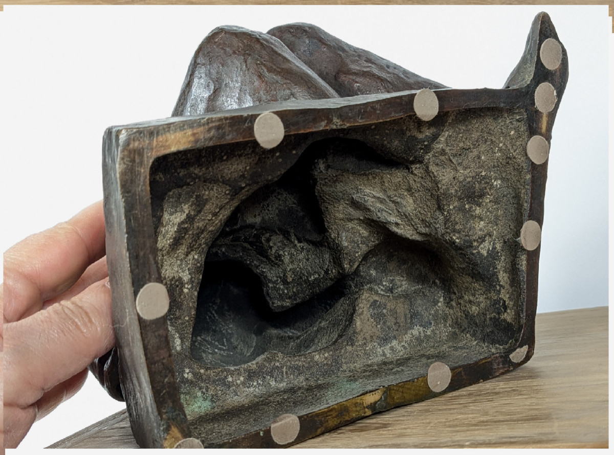 Seated Nude - Bronze - Work 1930-50 # 631-photo-8
