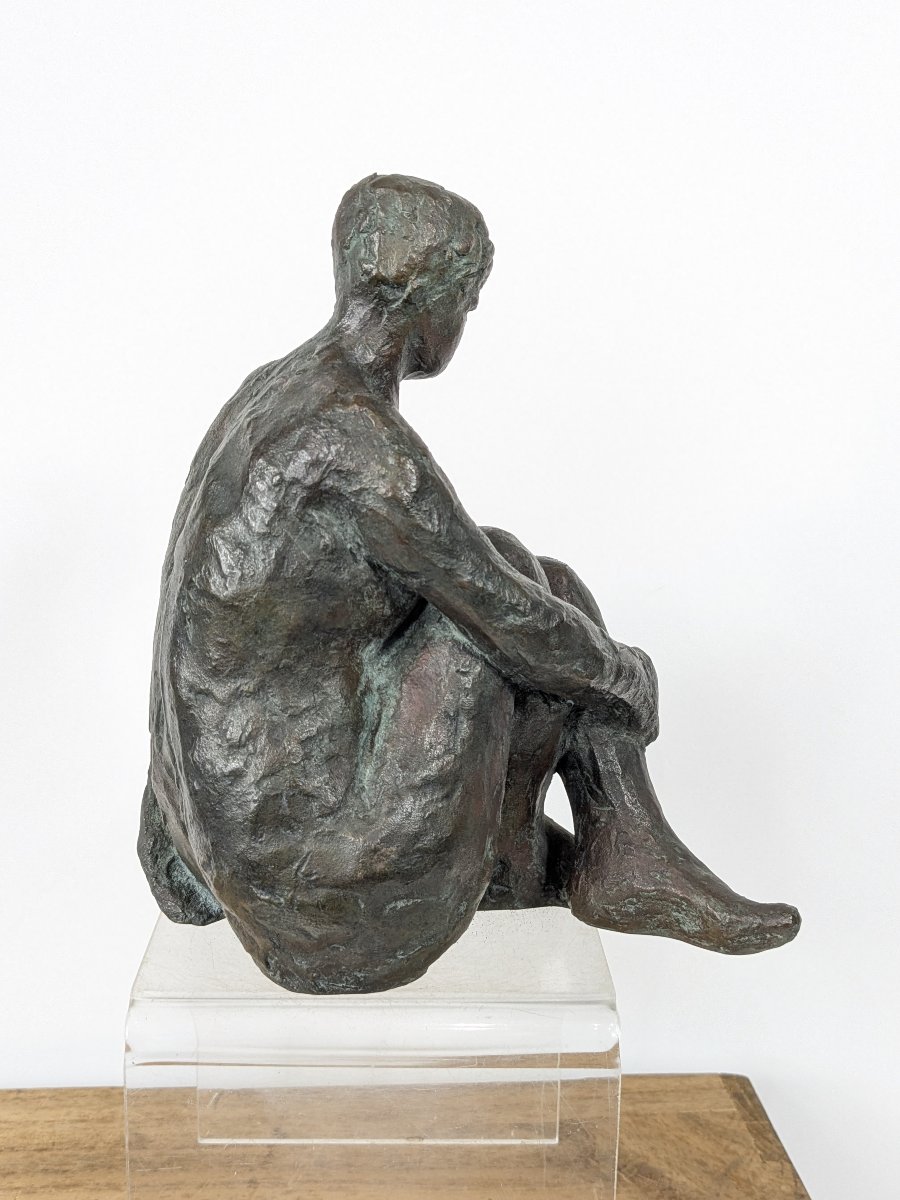 Small Nude Sketch. Bronze By Takashi Sugimura #48-photo-1