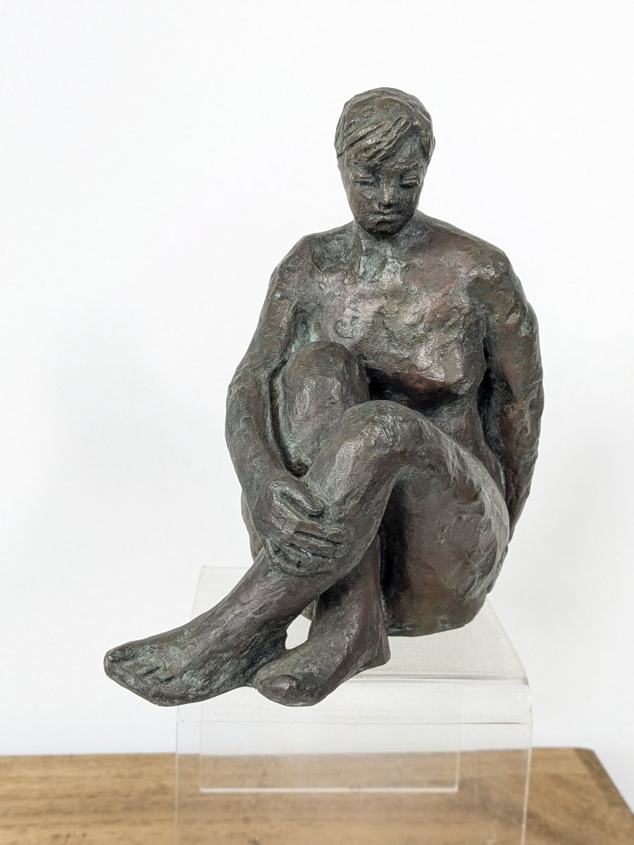 Small Nude Sketch. Bronze By Takashi Sugimura #48-photo-2