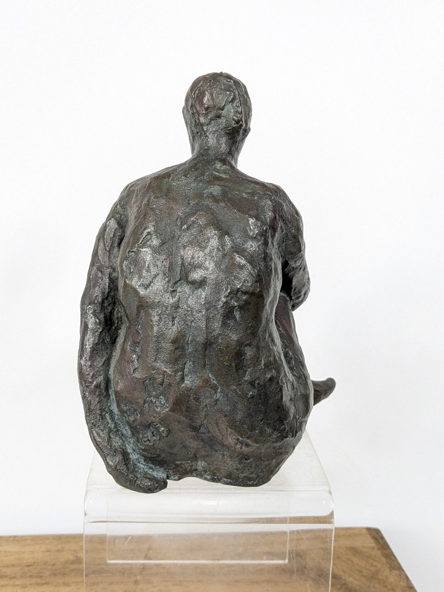 Small Nude Sketch. Bronze By Takashi Sugimura #48-photo-3