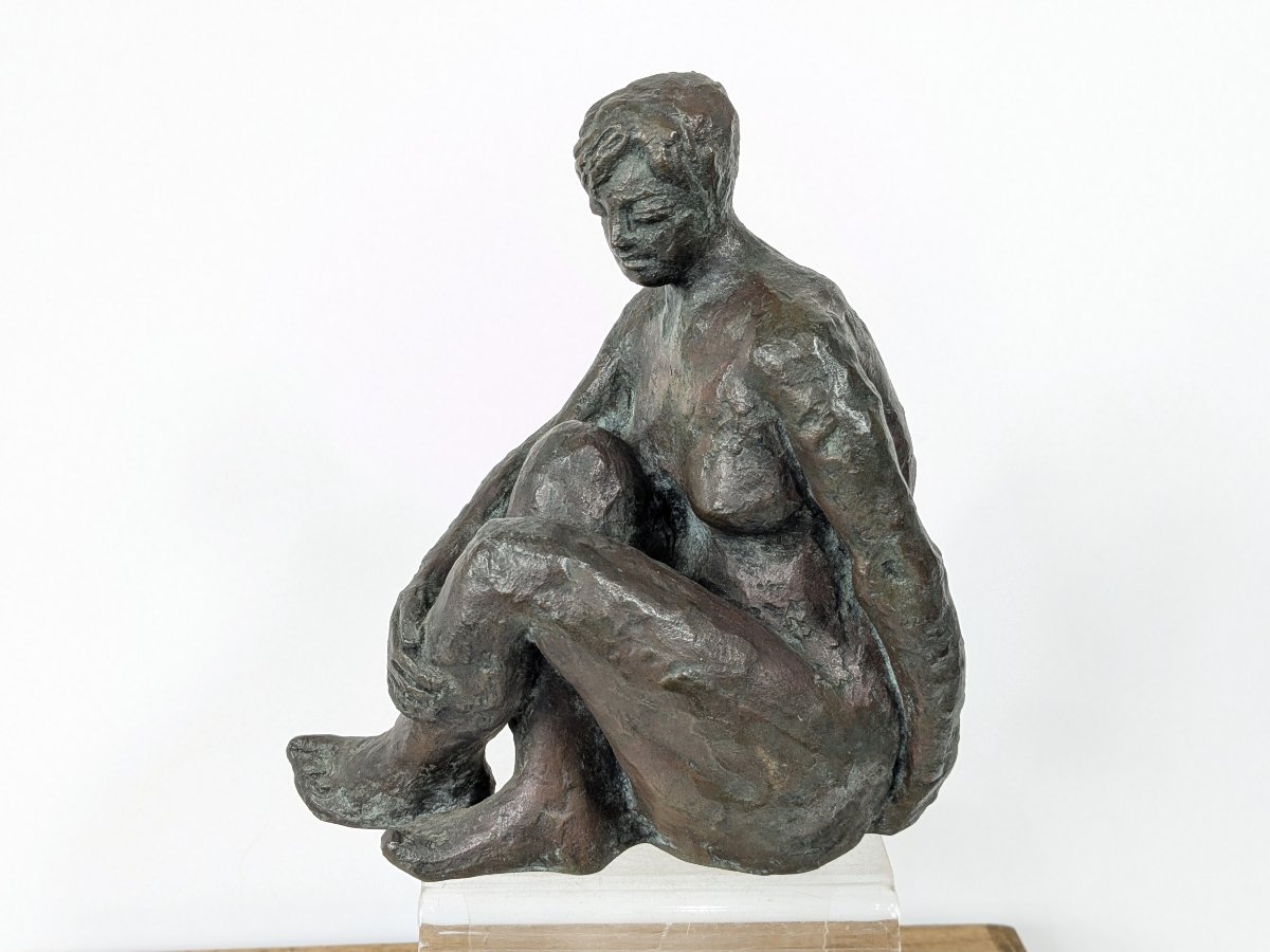 Small Nude Sketch. Bronze By Takashi Sugimura #48-photo-4
