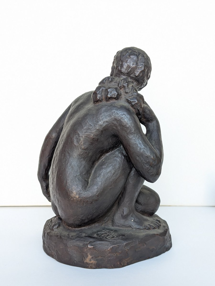 Nude With A Basket Of Fruit - Bronze, Circa 1950 #107-photo-3