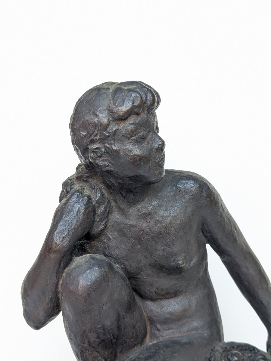 Nude With A Basket Of Fruit - Bronze, Circa 1950 #107-photo-3