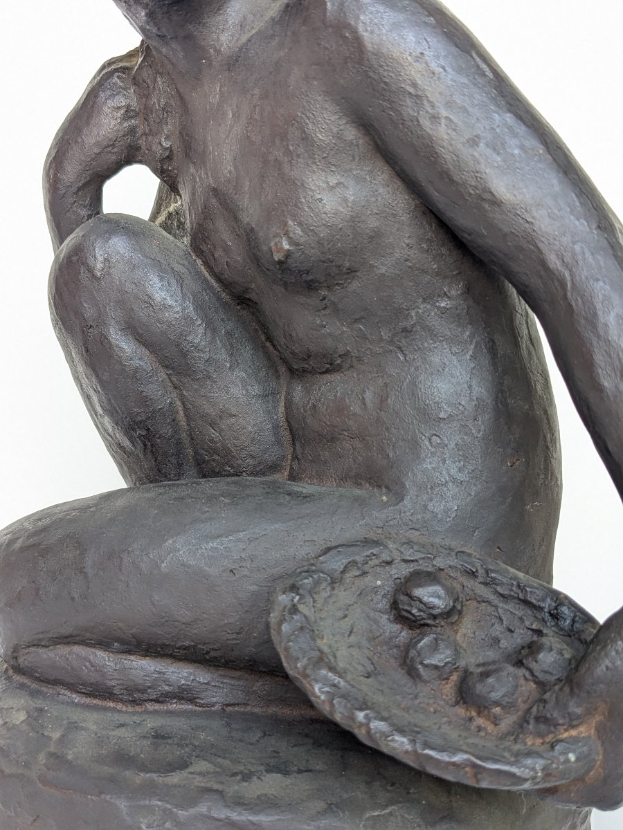 Nude With A Basket Of Fruit - Bronze, Circa 1950 #107-photo-5