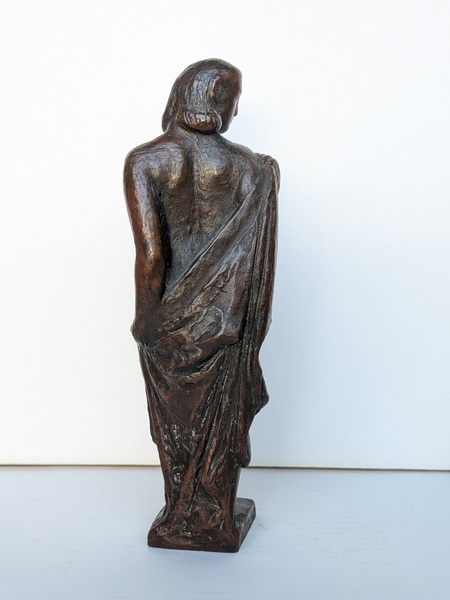 Nu au drapé - bronze circa 1930 - Par Kozuke Fuji  1882 - 1958  #498-photo-6