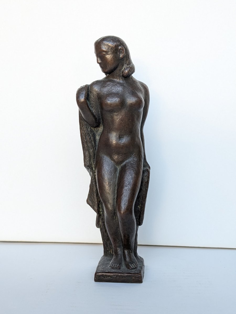 Nu au drapé - bronze circa 1930 - Par Kozuke Fuji  1882 - 1958  #498