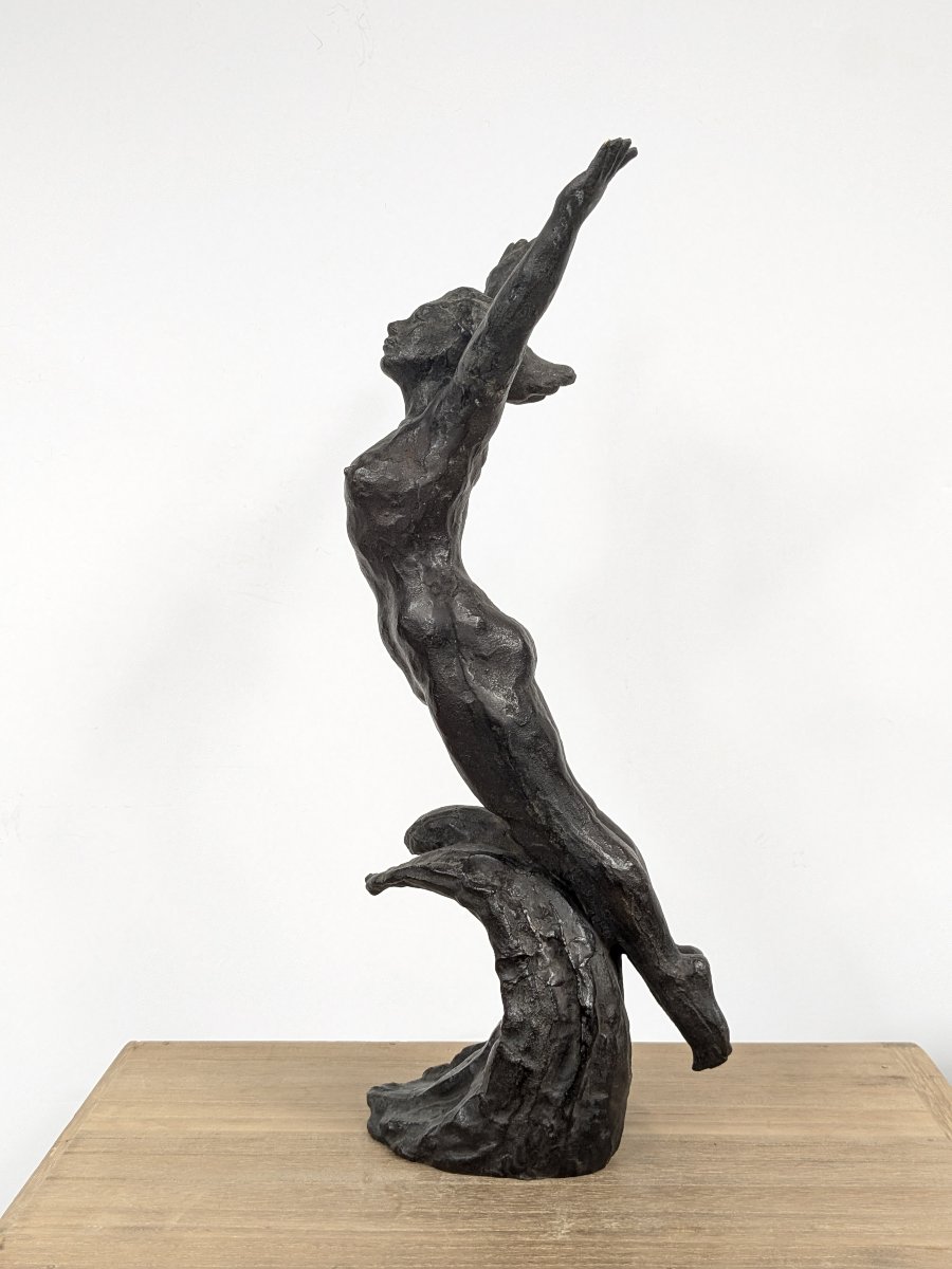 Plongeuse - bronze par Hiroaki Tateno 1916-2005  #824