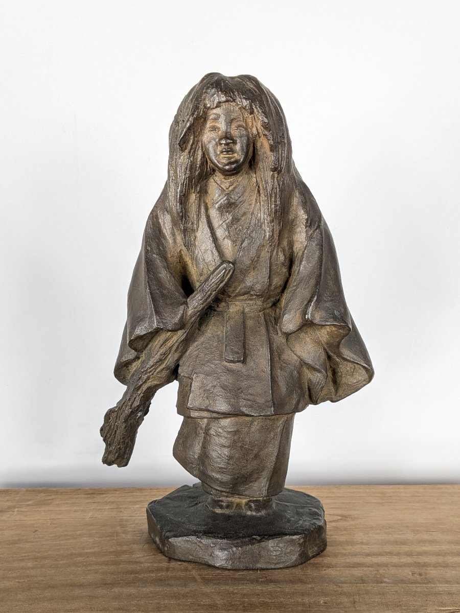 A Noh Theater Actor—bronze By Koun Nakatani (1890–1945) #834
