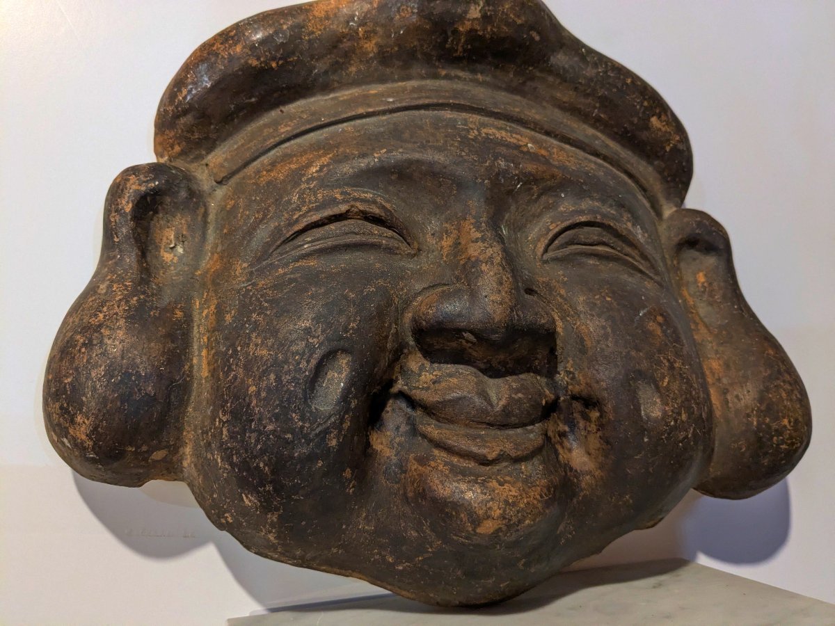 Ebisu, God Of Fishermen. Terracotta, Late 19th Century-photo-1