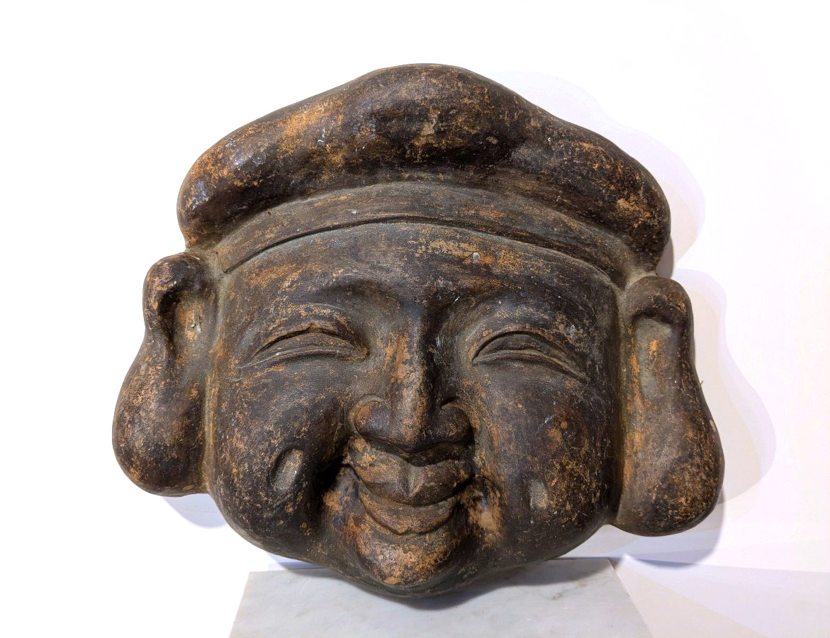 Ebisu, God Of Fishermen. Terracotta, Late 19th Century