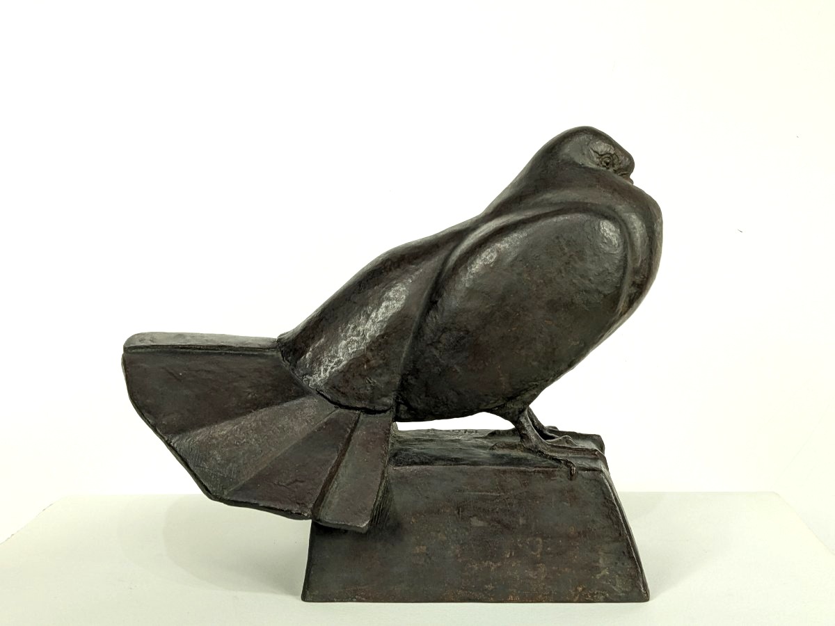 La colombe - bronze  30cm circa 1945-50 par Kichinosuke Hiroi (1906-1986) #133-photo-2