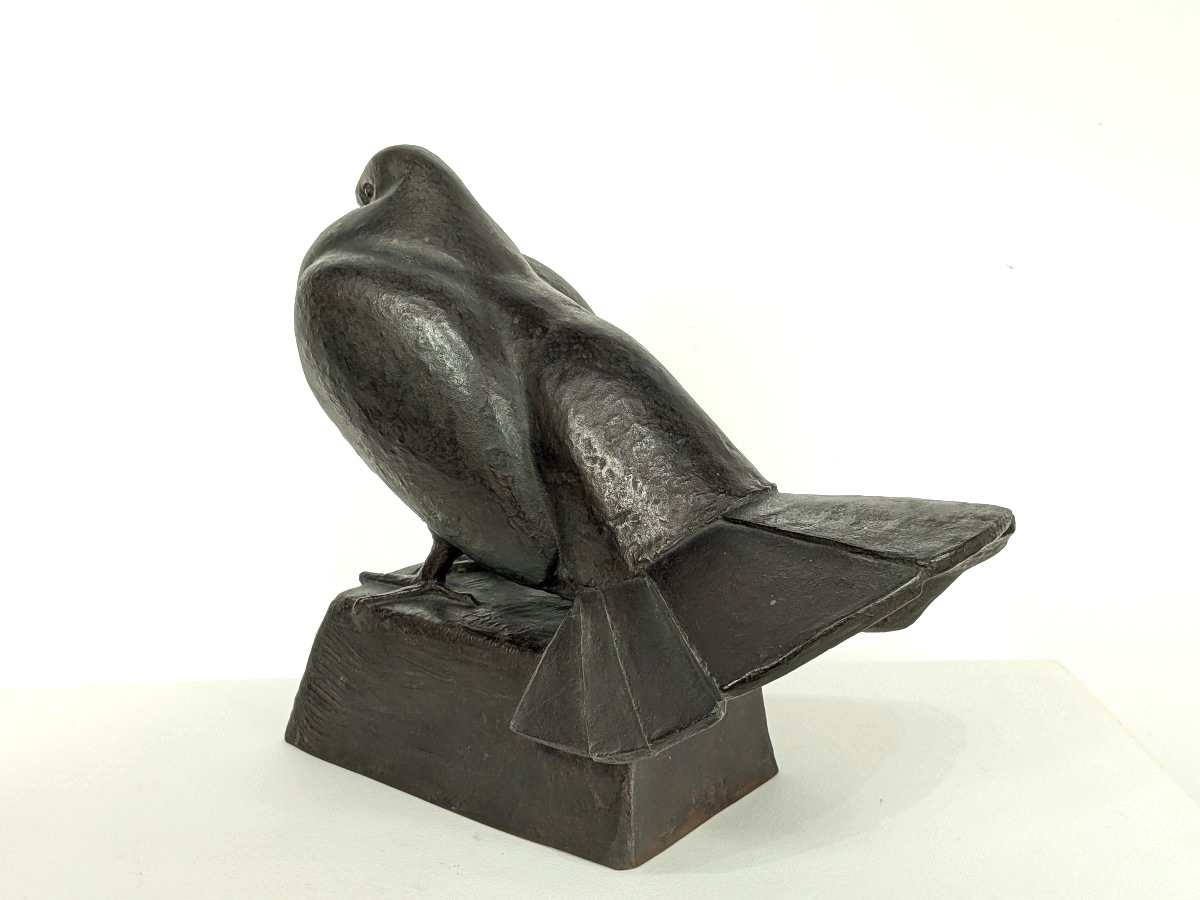 La colombe - bronze  30cm circa 1945-50 par Kichinosuke Hiroi (1906-1986) #133-photo-5