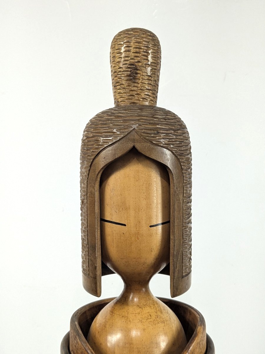 Kokeshi, 72.5 Cm - Hatsune, A Lady - Master Shozan (1932–95) #798-photo-1
