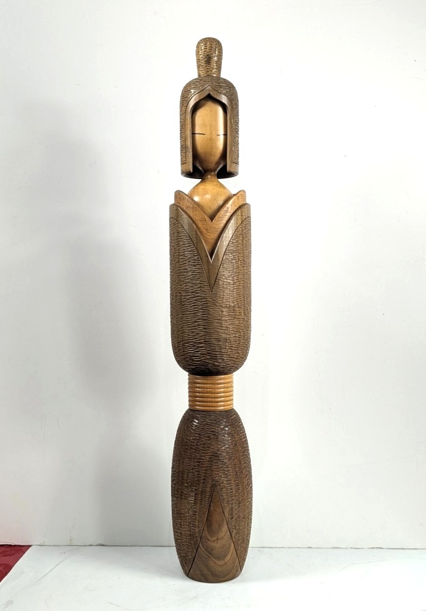 Kokeshi, 72.5 Cm - Hatsune, A Lady - Master Shozan (1932–95) #798