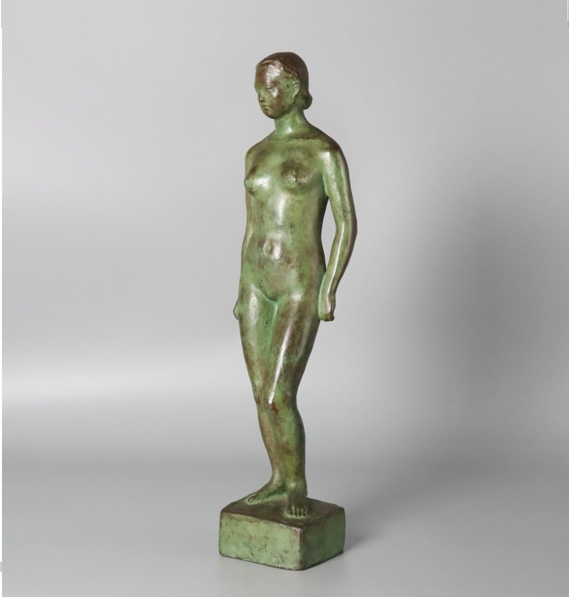 Nu Art déco  - bronze – Danji Seto circa 1950 Japon-photo-2