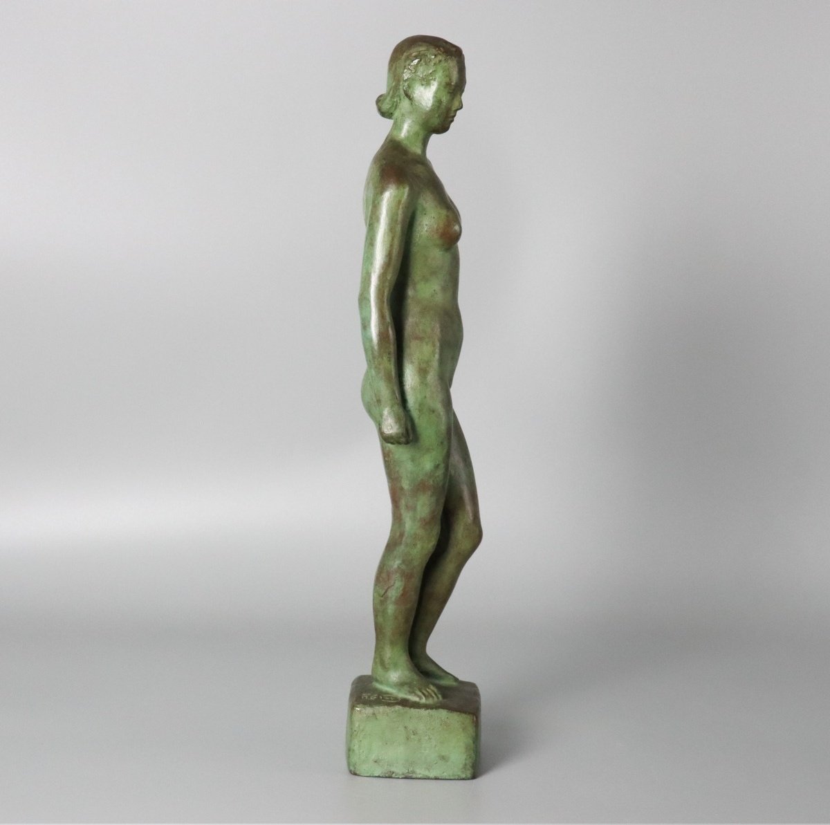 Nu Art déco  - bronze – Danji Seto circa 1950 Japon-photo-4