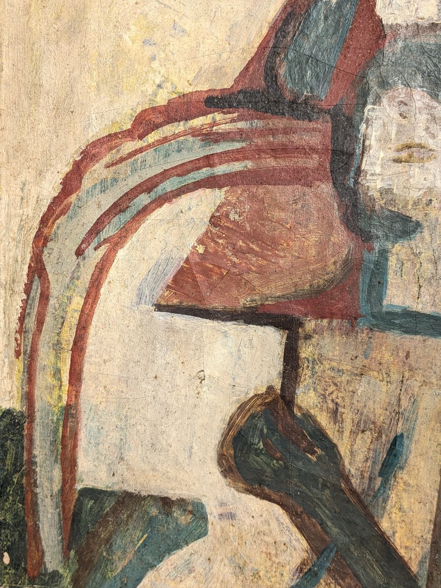 Cubist Women – Circa 1950 – Oil On Canvas, Saburō Amano (1919–2006) #193-photo-3