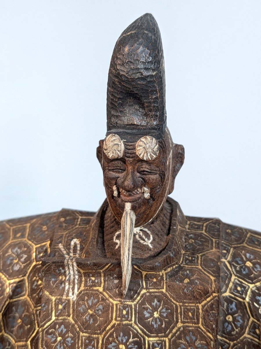 A Noh Theater Actor – Carved Wood, Japan, 1930–50 #175-photo-3