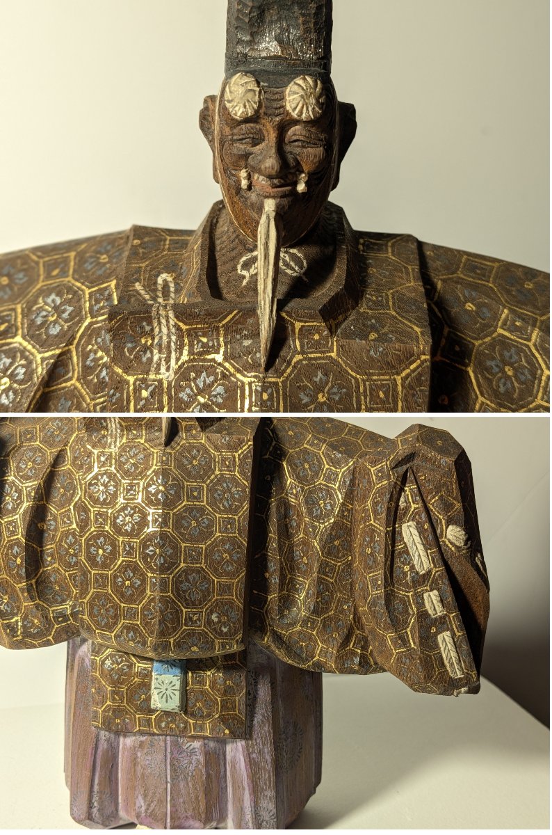 A Noh Theater Actor – Carved Wood, Japan, 1930–50 #175-photo-4