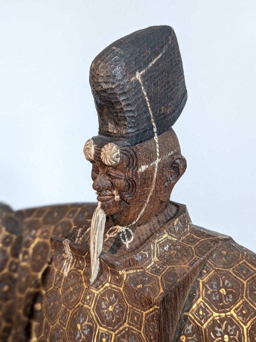 A Noh Theater Actor – Carved Wood, Japan, 1930–50 #175-photo-2