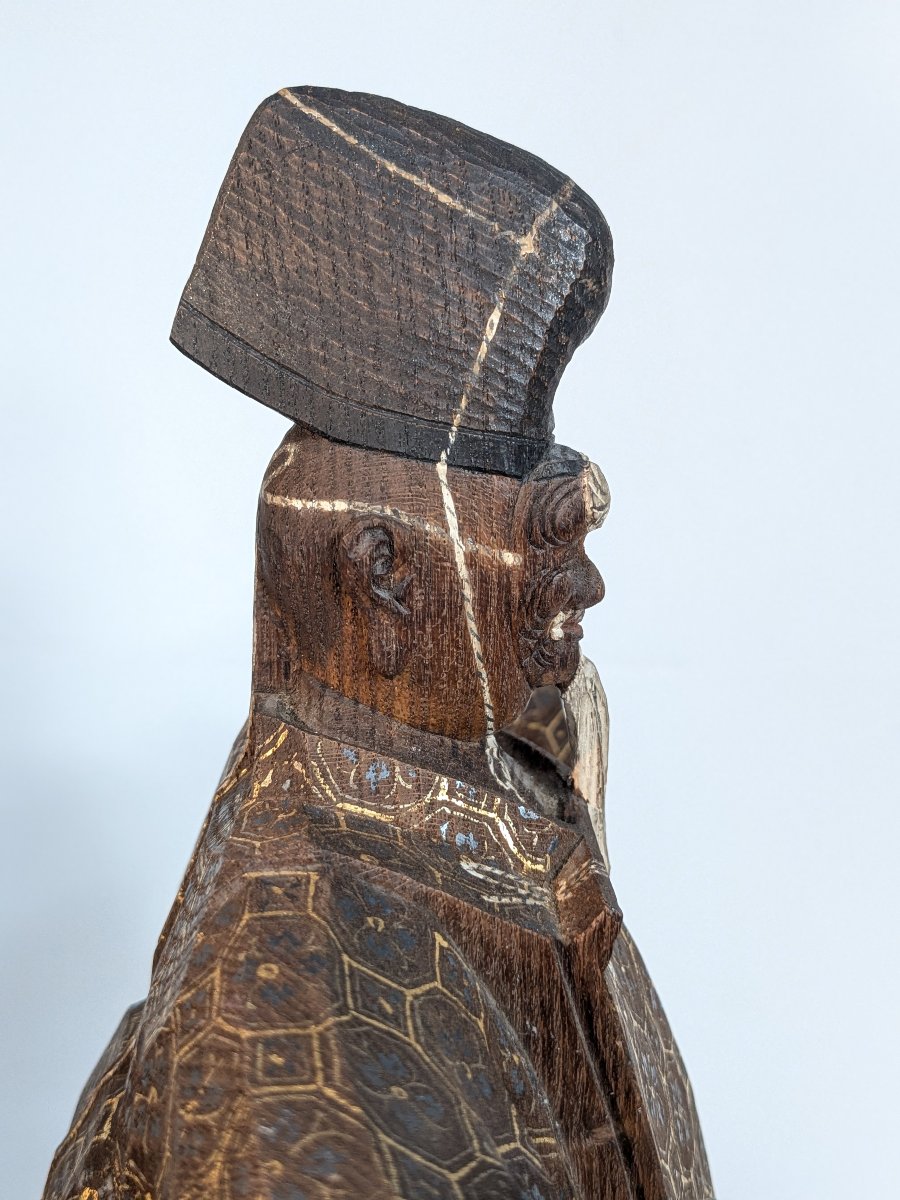 A Noh Theater Actor – Carved Wood, Japan, 1930–50 #175-photo-8