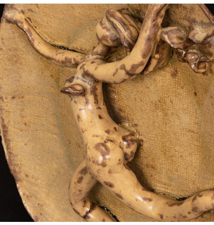 Nymph On A Plate – Ceramic By Masaru Kinouchi (1892–1977)-photo-3
