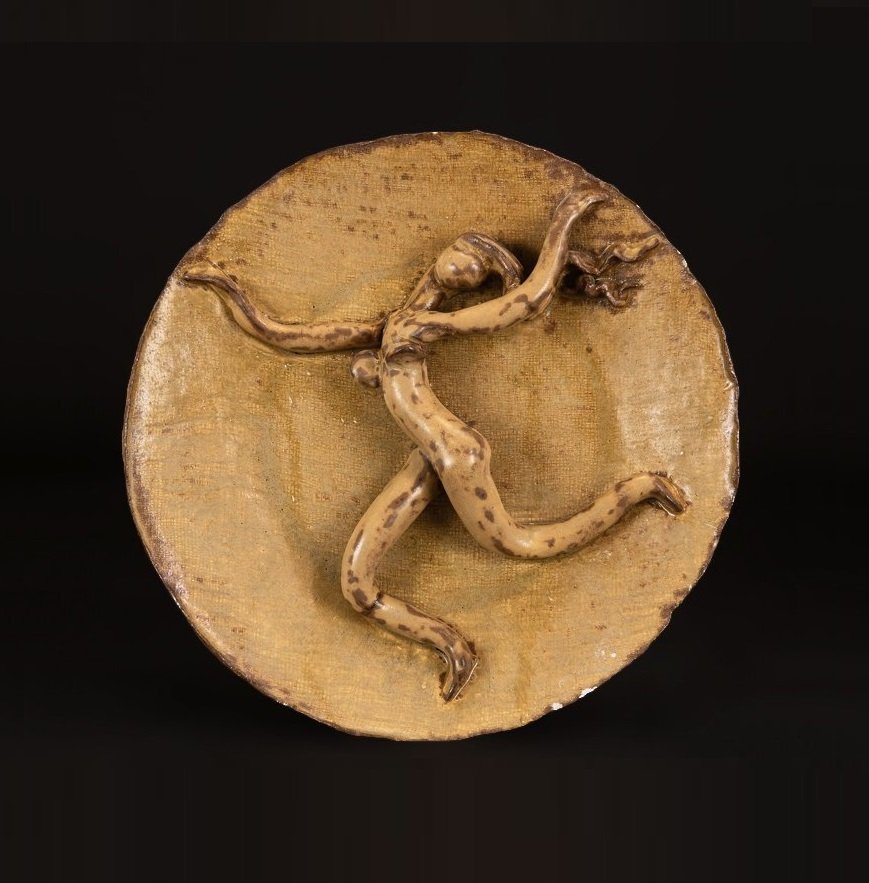 Nymph On A Plate – Ceramic By Masaru Kinouchi (1892–1977)