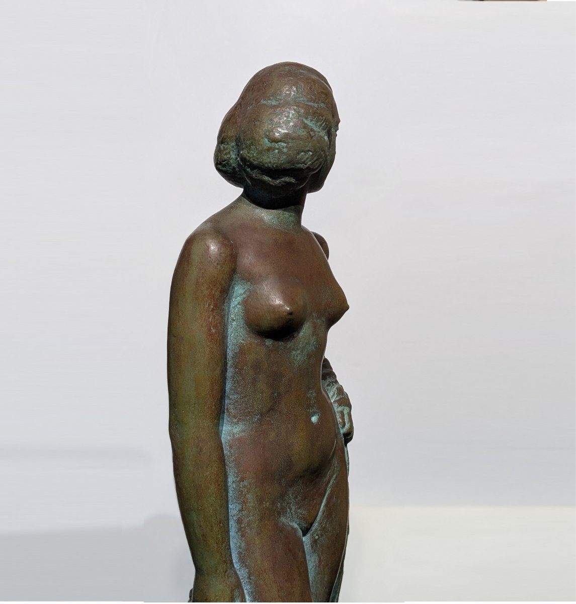 Nu au drapé, bronze  Art Déco 1920-30 par Yoshiki Hasegawa-photo-2