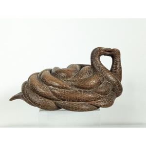 Serpents enlacés. Sculpture circa 1950 #743
