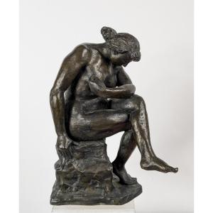 Nude At The Rock - Bronze Circa 1960 - #736