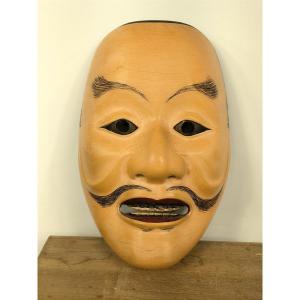 Heida Warrior Mask - Noh Theatre - Circa 1930-50 #8