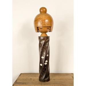 Kokeshi Circa 1970-80 - By Master Okamoto Usaburo -