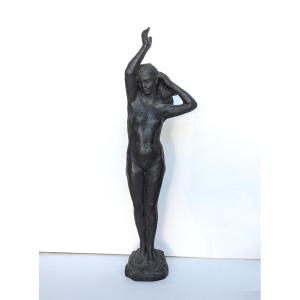 Nude With Hair Blowing In The Wind - Bronze, Circa 1950–60 #199
