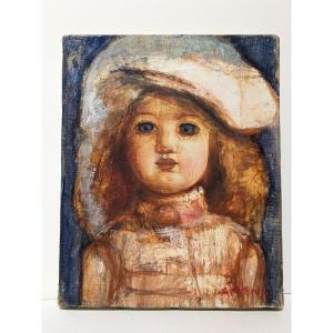 The Doll – Oil On Canvas, Saburō Amano (1919–2006) #200