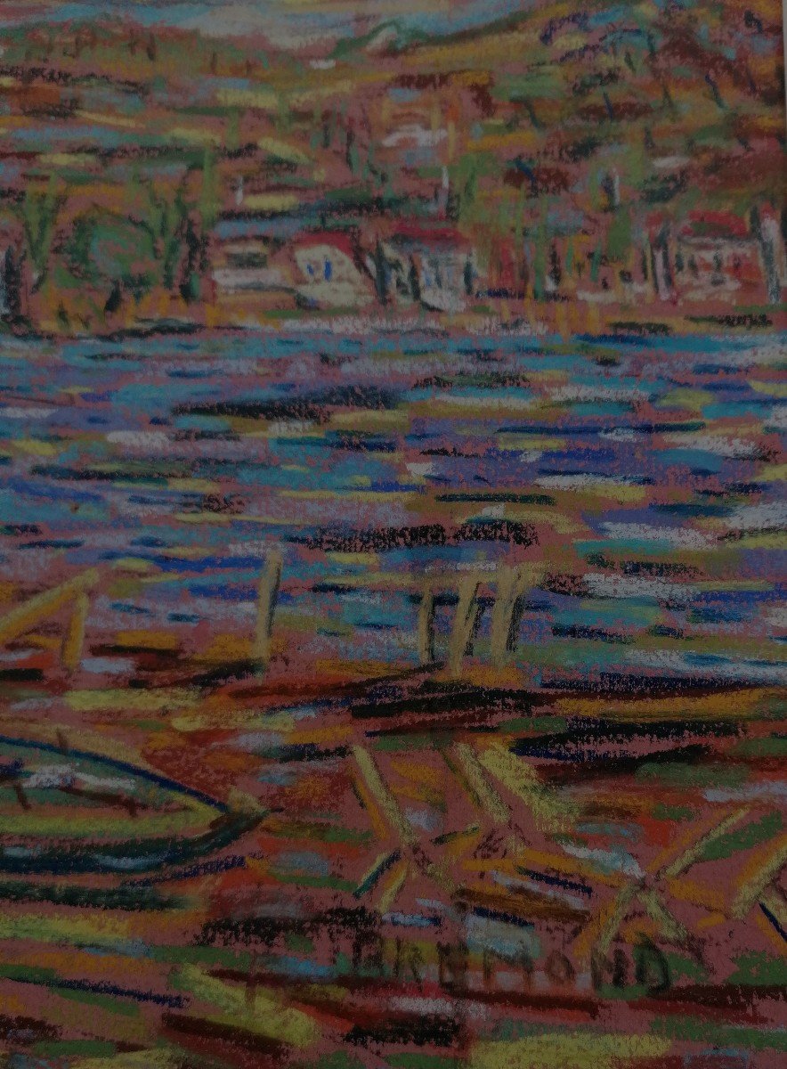 Brémond - Crayon Gras - Canoubiers Bay - Saint Tropez - 1935 - Divisionist --photo-3