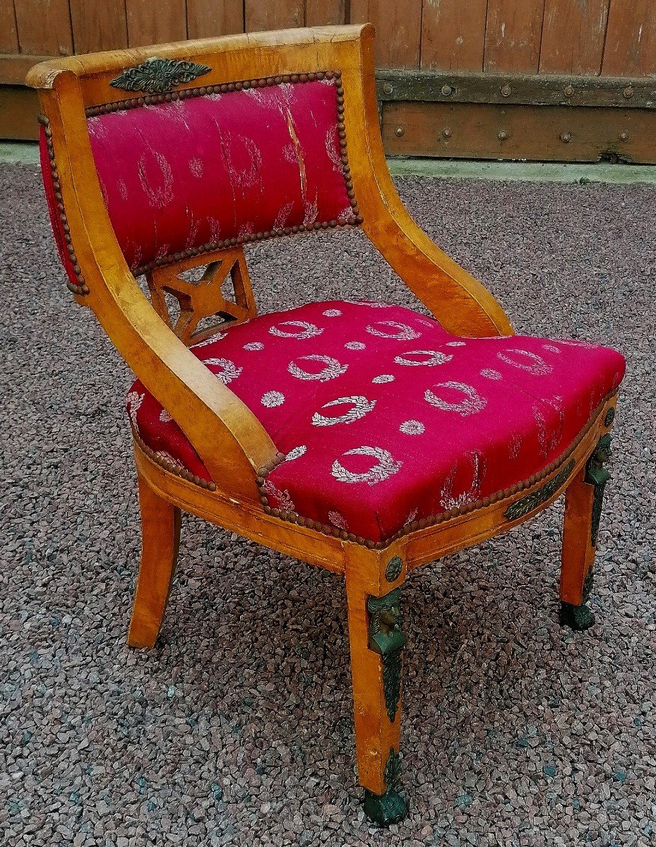 Pair Of Bergères Return From Egypt Empire Style - XX Eme Century --photo-3