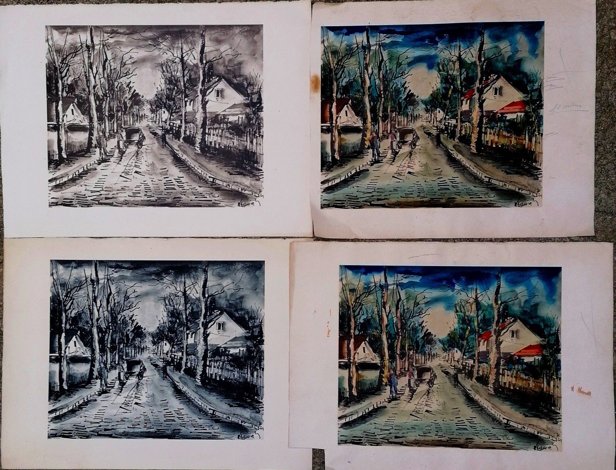 De Vlaminck - After The Storm - Four Color Essays For Lithography - Spitzer Edition