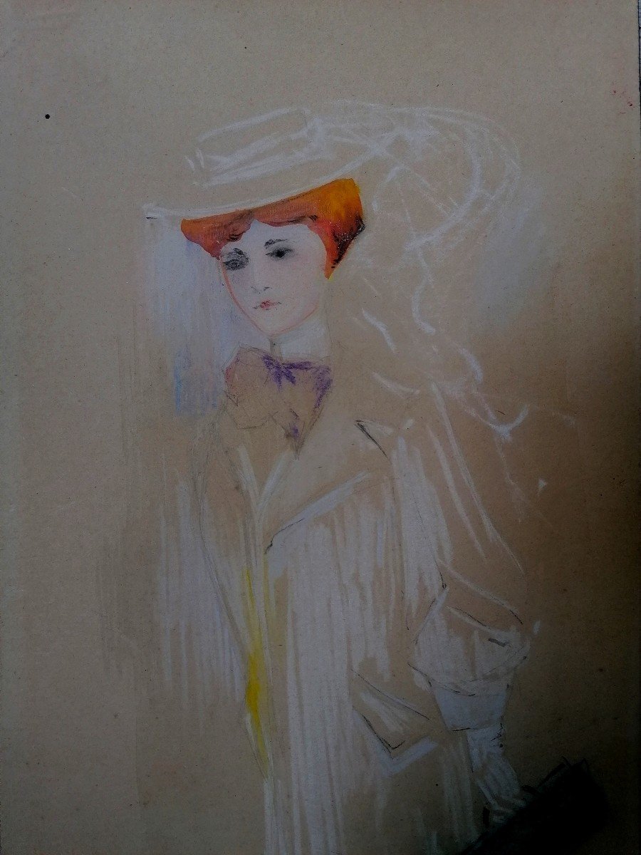 André Blandin - Mixed Technique - Dedication For André Anglade - 1905 --photo-3