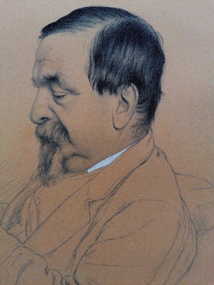 Albert Wolfinger - Graphite Drawing 1876 - Portrait - 1st Drawing Prize - 2/2 --photo-2