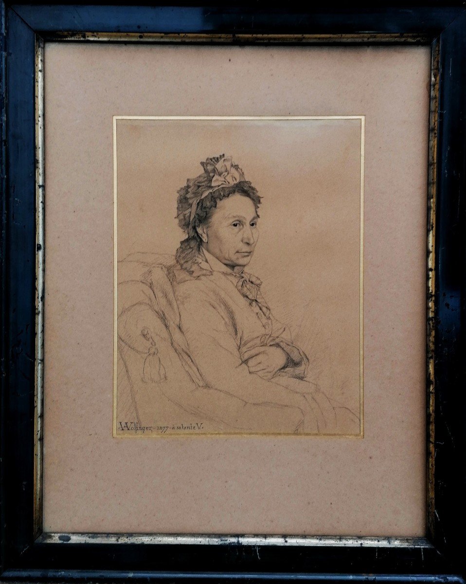 Albert Wolfinger - Graphite Drawing 1876 - Portrait - 1st Drawing Prize - 2/2 --photo-3