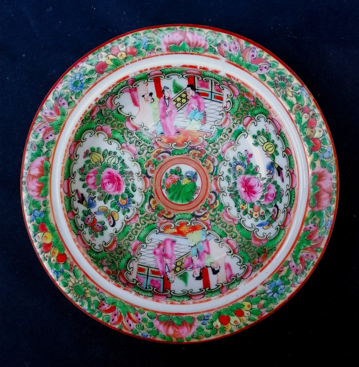 Broth Covered In Canton Porcelain - China 19th Century --photo-2