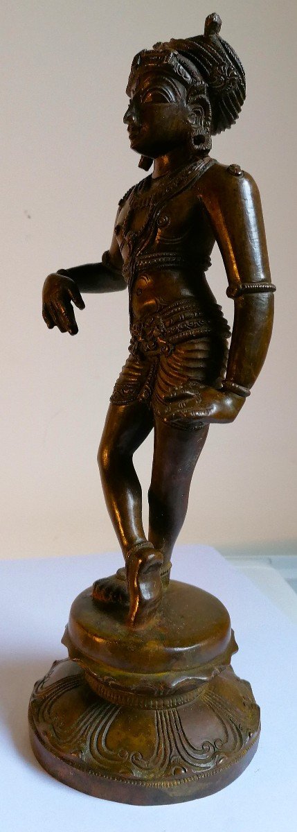 Vrishvahana Shiva - Bronze Sculpture - South India - Late 19th Or Early 20th Century --photo-2