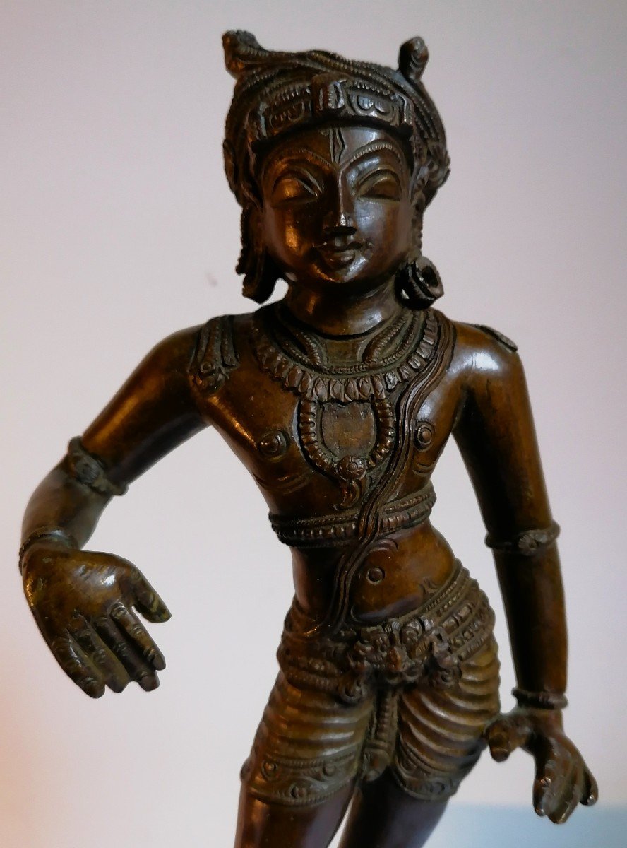 Vrishvahana Shiva - Bronze Sculpture - South India - Late 19th Or Early 20th Century --photo-3