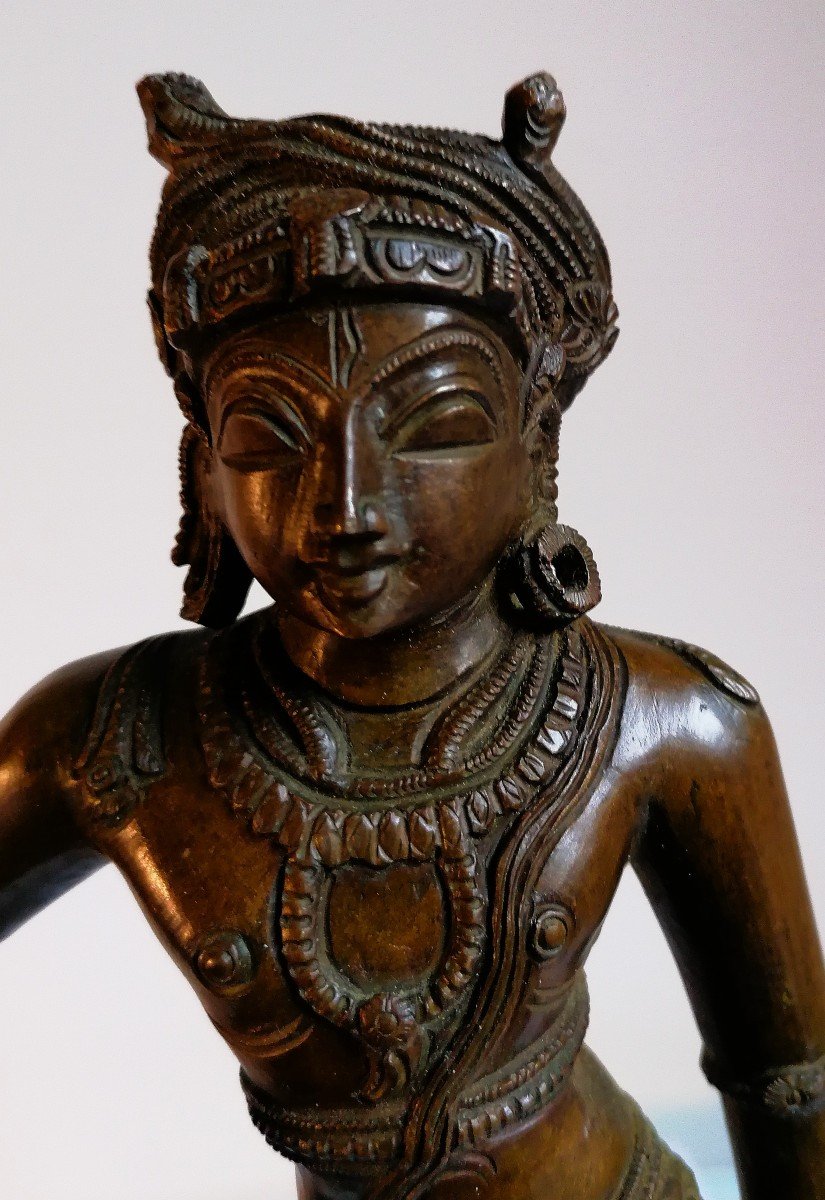 Vrishvahana Shiva - Bronze Sculpture - South India - Late 19th Or Early 20th Century --photo-6