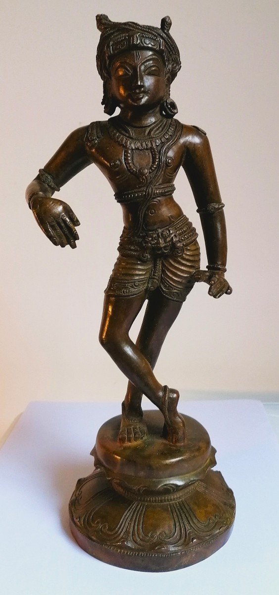 Vrishvahana Shiva - Bronze Sculpture - South India - Late 19th Or Early 20th Century -