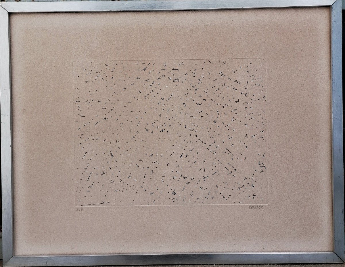 Eau Forte - Jacques Castex - Art Moderne - XXème - Abstrait - Epreuve d'Artiste --photo-1
