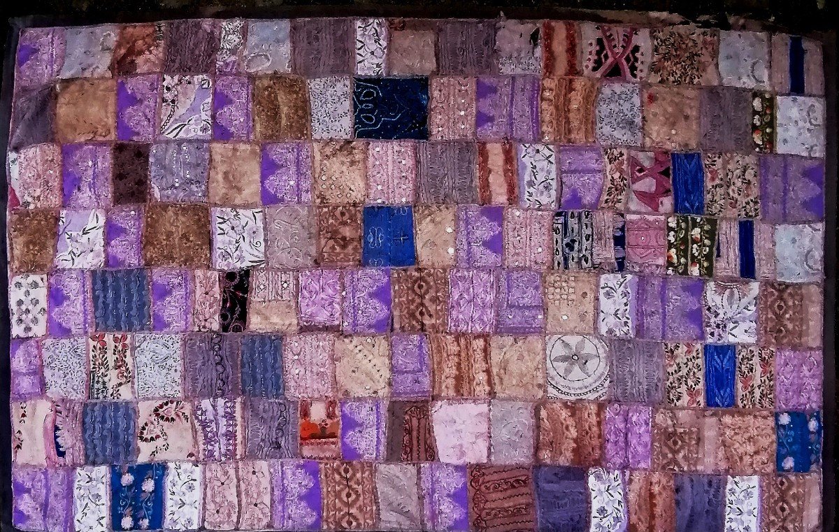Patchwork - Fabric - India - Early 20th Century - -photo-2