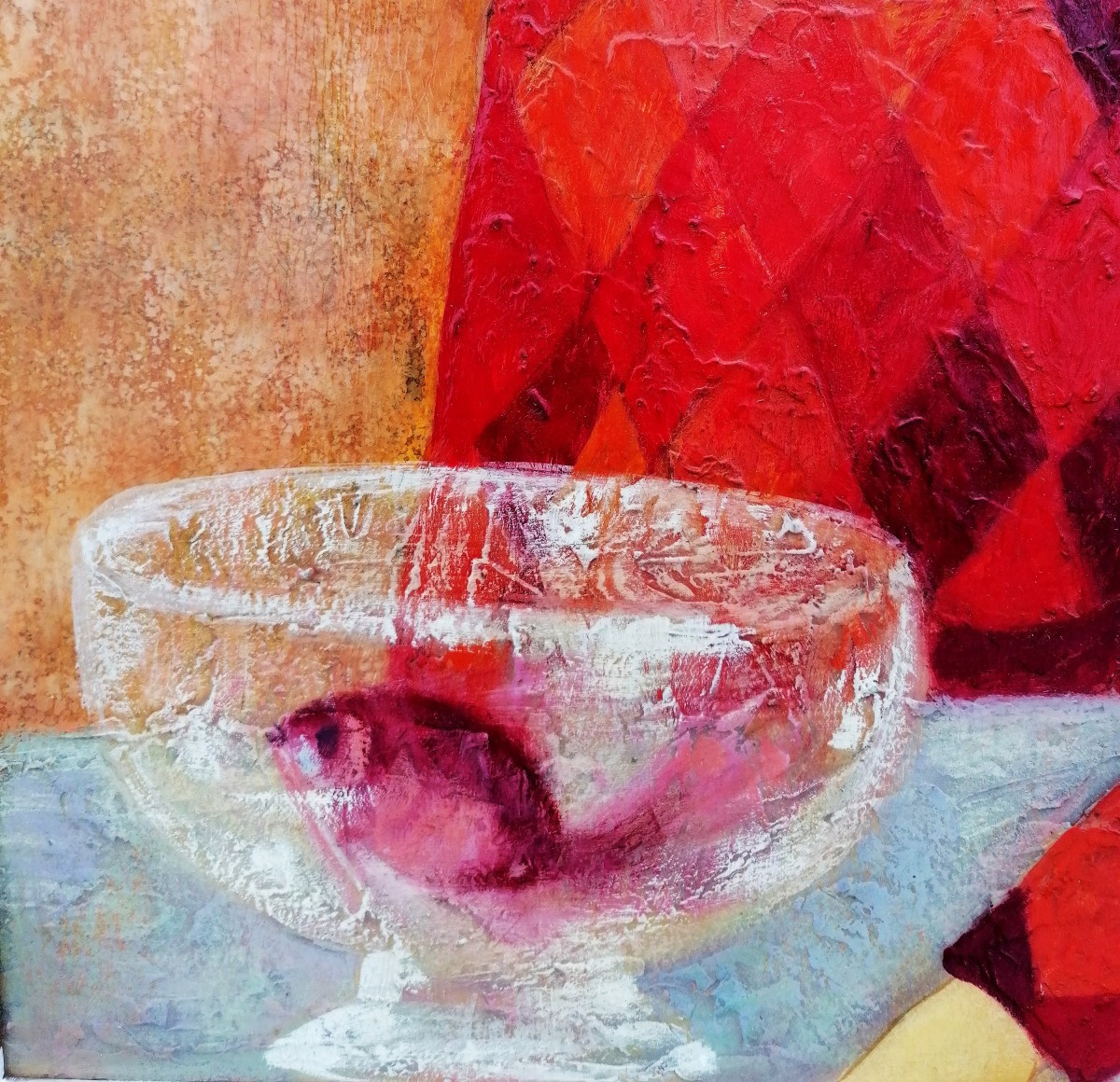 Mara Tran Long - Portrait - Young Woman With A Goldfish Bowl - Hsc - 20th Century --photo-1